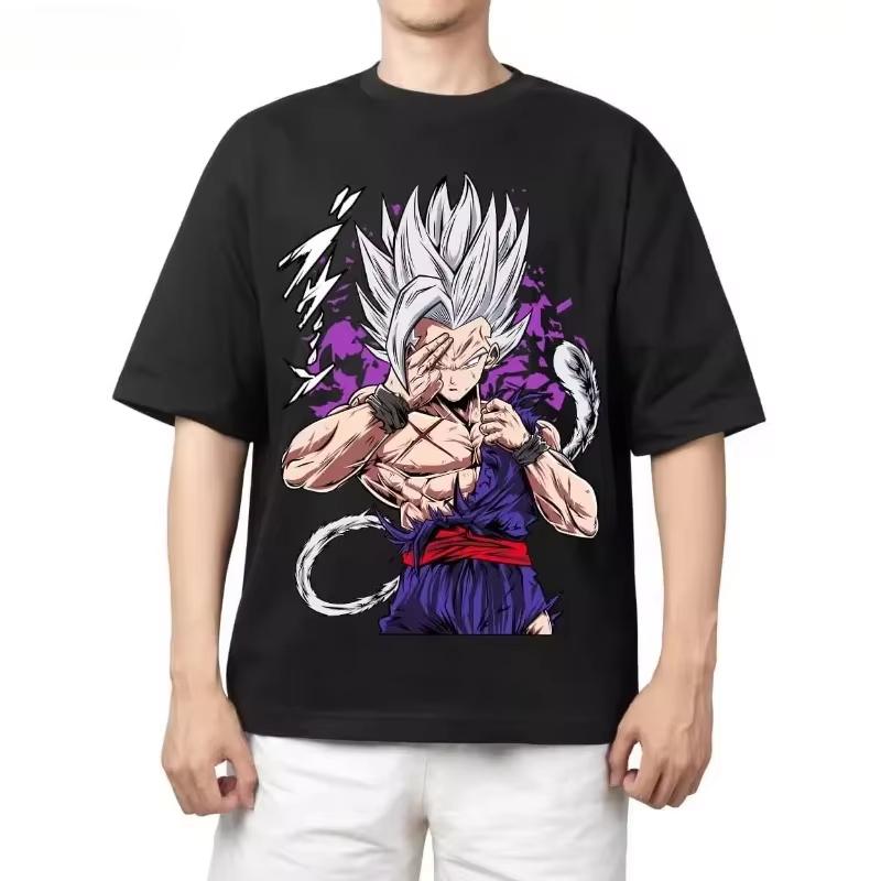 2026 New Dragon Ball Vegeta Boys and Girls Cotton TShirt  New Summer Style Anime Print  LooseFitting Casual Shirt