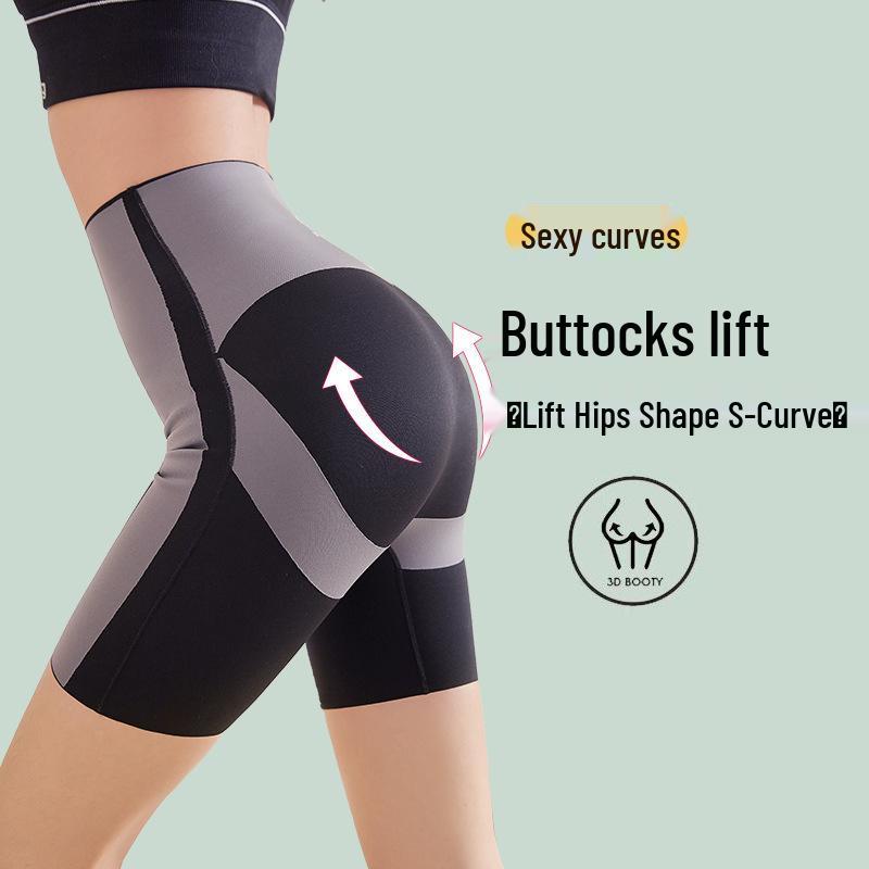 

Kaka s High-Waisted Tummy-Tuck S-Shape Yoga Leggings: Non-Curling, Seamless, Hip-Lifting, and High-Elasticity. S [80-100 kg]