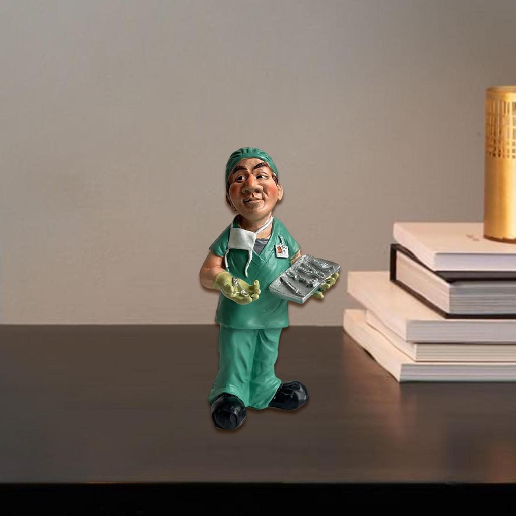 Lidská řemesla Ornament Pryskyřice Socha Dárek k narozeninám Moderní sběratelská figurka domácího dělníka