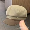 Spring and Autumn New Gold Buckle Octagonal Hat Children's Outdoor Face Painter Newsboy Hat Sunshade Sunscreen Hat