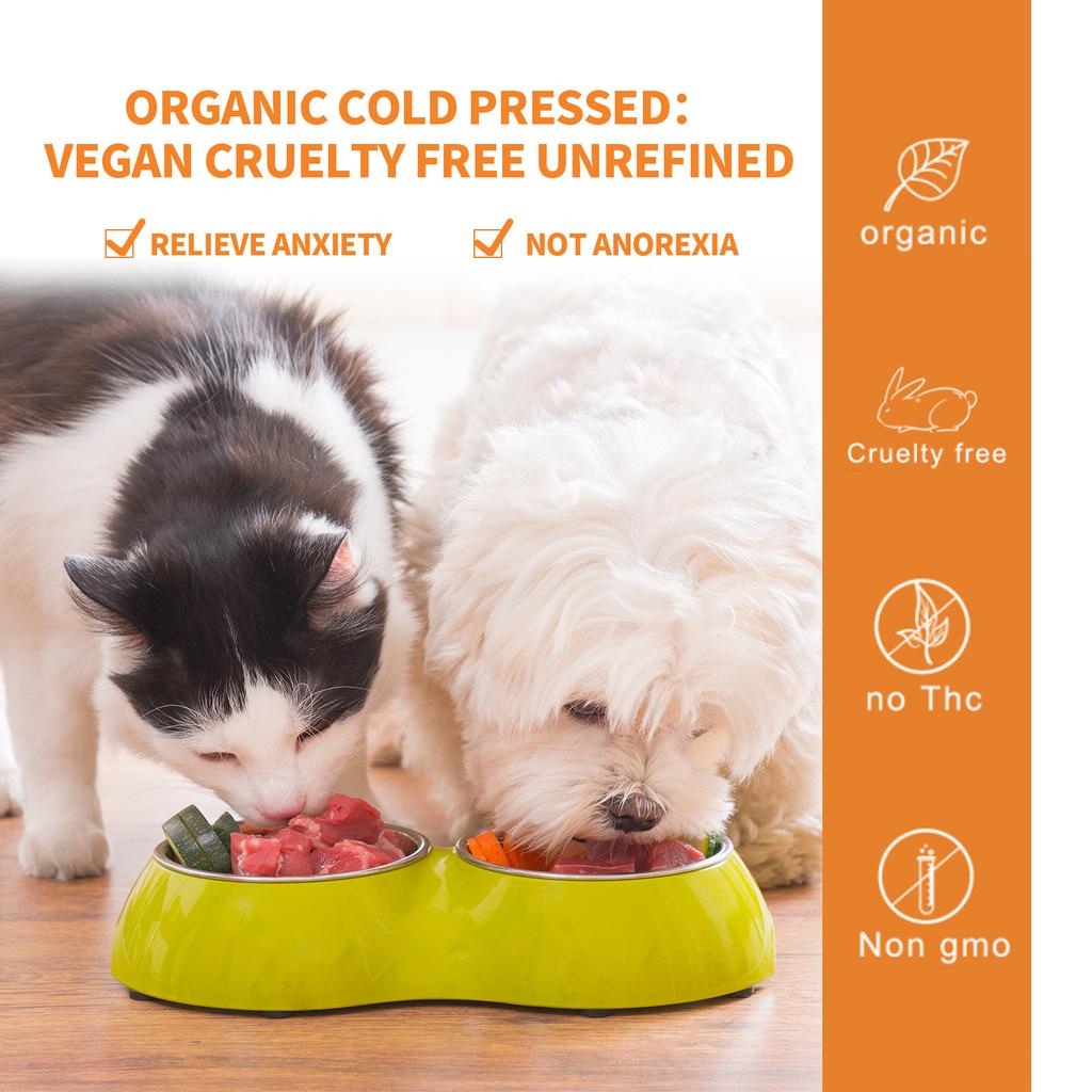 Olejek uspokajający dla psów Krople uspokajające Mieszanka łagodząca stres dla zwierząt Olejek dla psów i kotów Doświadczenie bez lęku Zdrowie skóry 30 ml