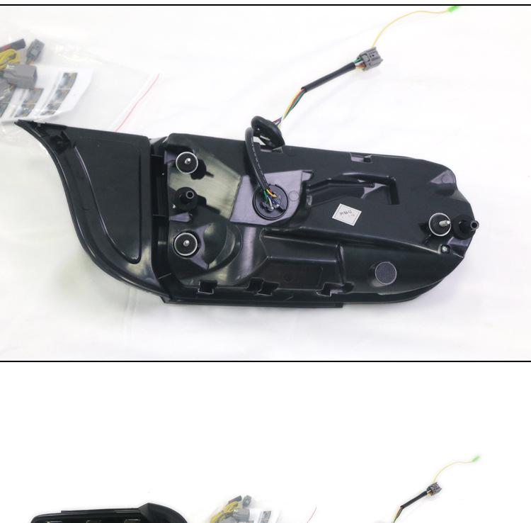 Ford Mustang 2015-2020 Modified Taillight Assembly with Five Mode Switch (3 Red, 3 Yellow)