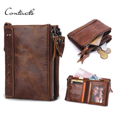 Portefeuille porte-monnaie en cuir hommes