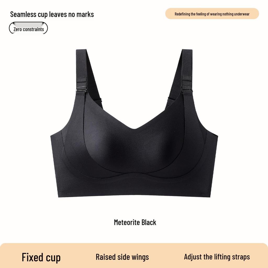 Reggiseno Modellante Senza Cuciture Taglie Forti - Anti-Caduta, Senza Ferretto, Coppe a Orecchie di Coniglio, Supporto Laterale, Minimizza l'Aspetto del Seno Abbondante