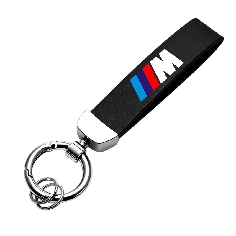 E60 Portachiavi Emblemi Auto Per BMW Portachiavi Pelle Fibra di Carbonio Ciondolo Anti-smarrimento Per BMW E34 E36 E60 E90 E46 E39 E70 F10 F20 F30