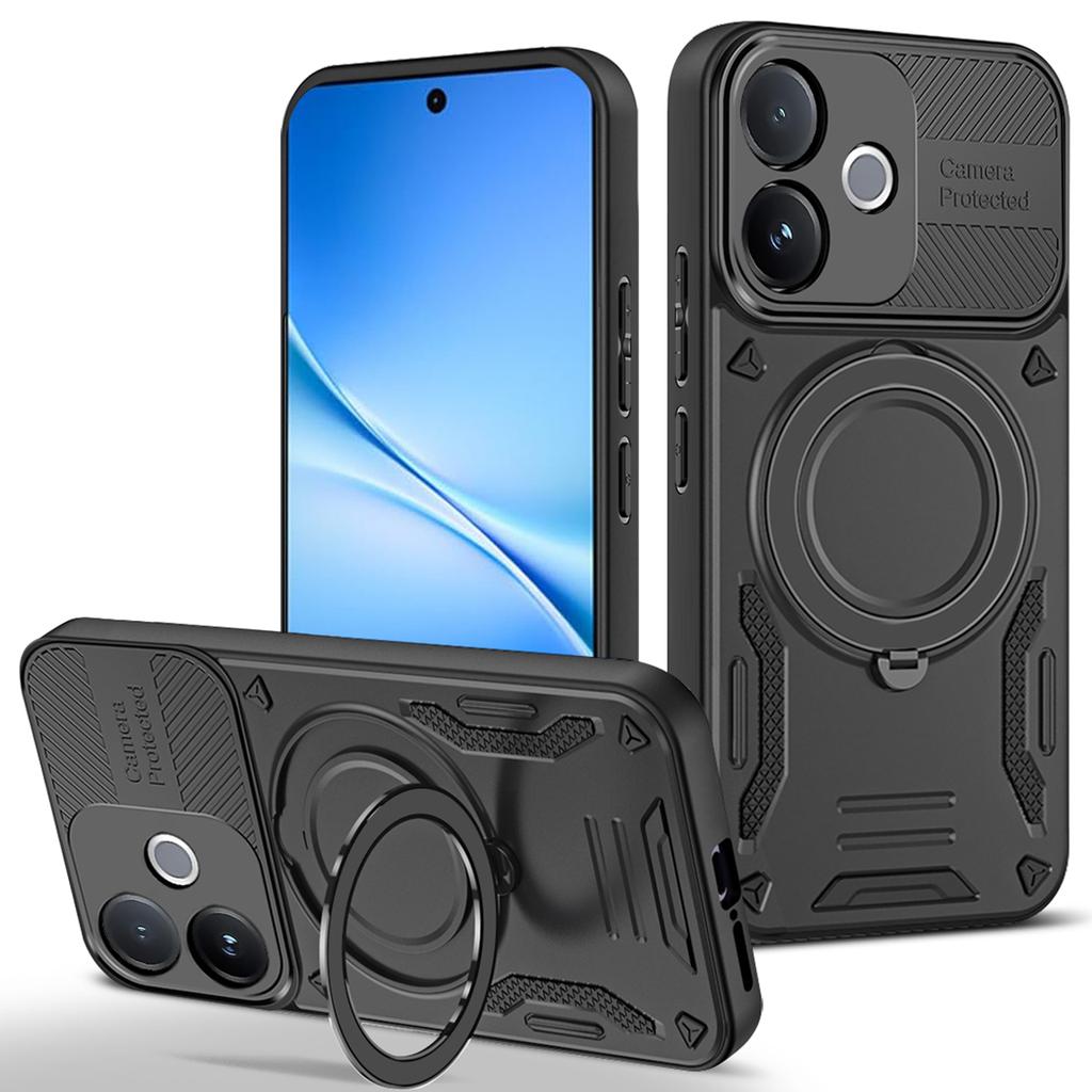 Magnetic Case For Vivo V60 Lite 4G / V60 Lite 5G Shockproof TPU + PC Phone Back Cover with Kickstand