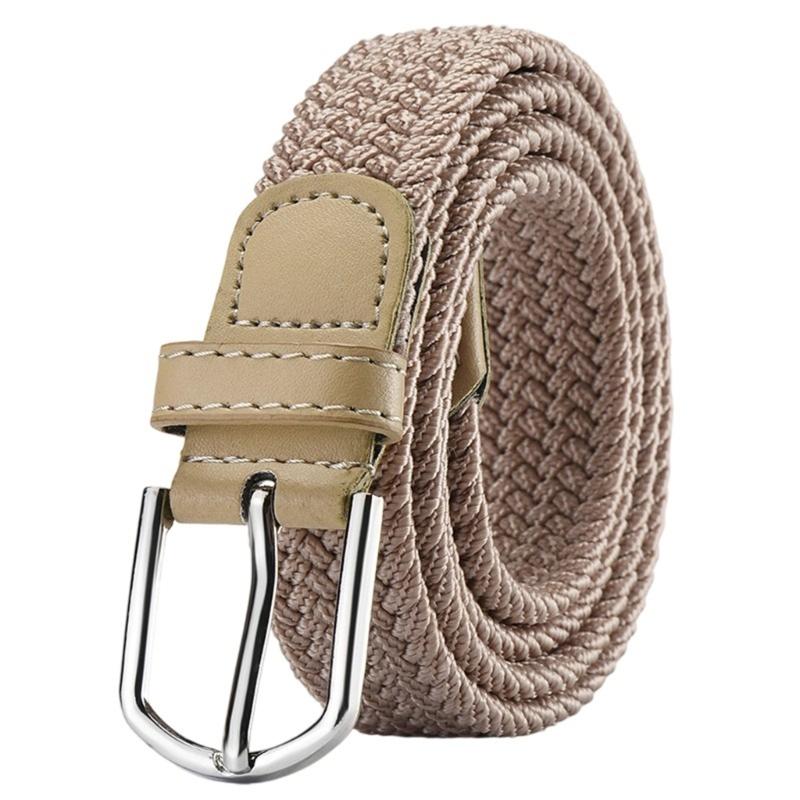 Stretchable Woven Nylon Belt Adjustable Waist Sizing Comfortable Wear Girdle Unisex Design Waistband Clothing Accessory