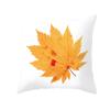 Autumn Maple Leaf Fresh Printing Pattern Polyester Cushion Cover for Home Living Room Sofa Bedroom Decoration Pillow Cover