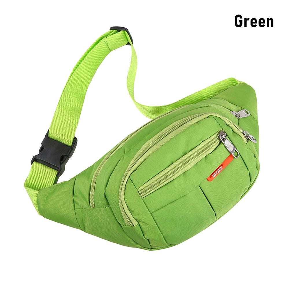 Modische Nylon-Taillentas Motion-Geldbörse Fanny Pack Wasserdicht Mehrfarbig Lässig Brust-Handtasche Reise