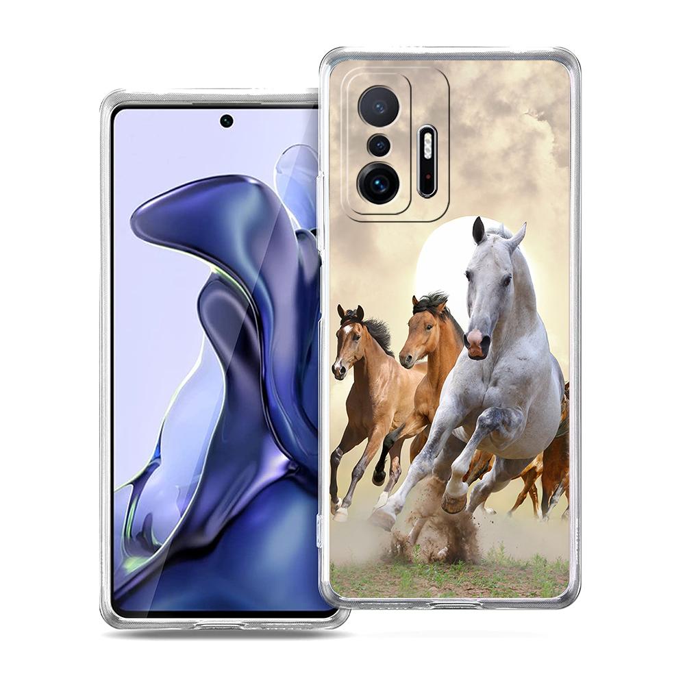 

Мягкий прозрачный чехол для телефона с изображением лошади для Xiaomi Mi Poco X3 X4 NFC F3 M3 M4 12 11 Ultra 11T 11X Pro Lite 5G Чехол Fundas Сумка Poco X3 NFC