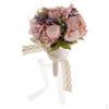 Artificial Peony Flowers Hand Tied Bouquet For