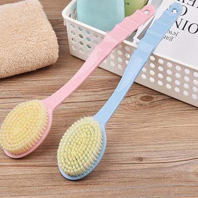 Mjuk kroppsskrubb Dusch Exfolierande skrubbar Långt skaft Badborste Exfolierande hudmassage Rengöringsborste Badrumstillbehör