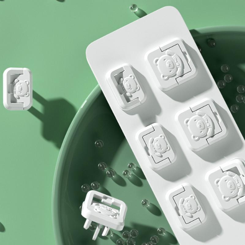 Eu Power Socket Power Socket Baby Child Child Safety Protection Protection Anti-Electric Shock Plug Protector Rotating Cov