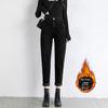 Women's Plush and Thickened Slim Straight-Leg Jeans - 2021 Korean Winter Style
