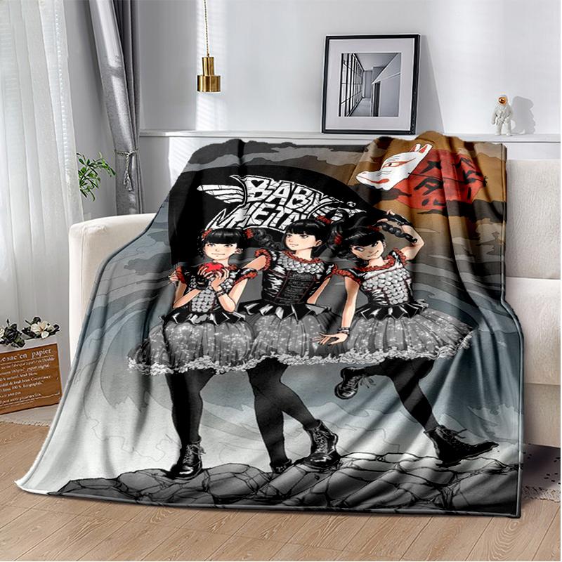 Pop Metal Band Throws Blanket for Kids Couch Sofa Travel Home Picnic Hiking Bed Beding Super Soft Flannel Blanket birthday gift