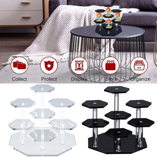 

Подставка для дисплея: прочная, долговечная, универсальная, простая установка, акриловая полка для хранения для поделок, игрушек, десерта