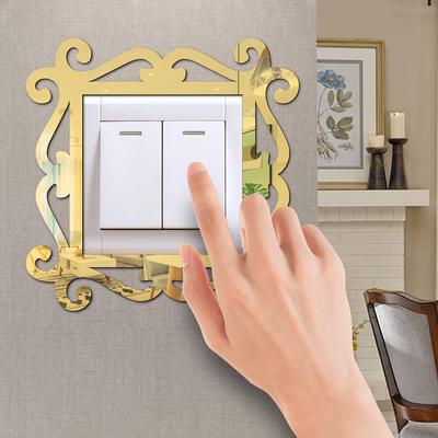 (Nikita) Sticker Home Decor Wall Mirror Style Photo Frames For Shop