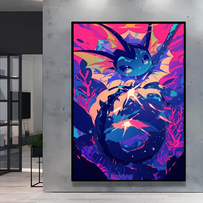 Anime Posters Pokemon Umbreon Cartoon Character Picture HD Print Canvas Painting Home Children's Room Wall Decoration Gifts
