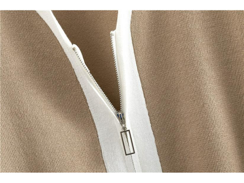 2025 Herbst/Winter Damen Europäisches Dreiteiler-Set: Trendiger Strick-Cardigan, Camisole und Hose mit weitem Bein