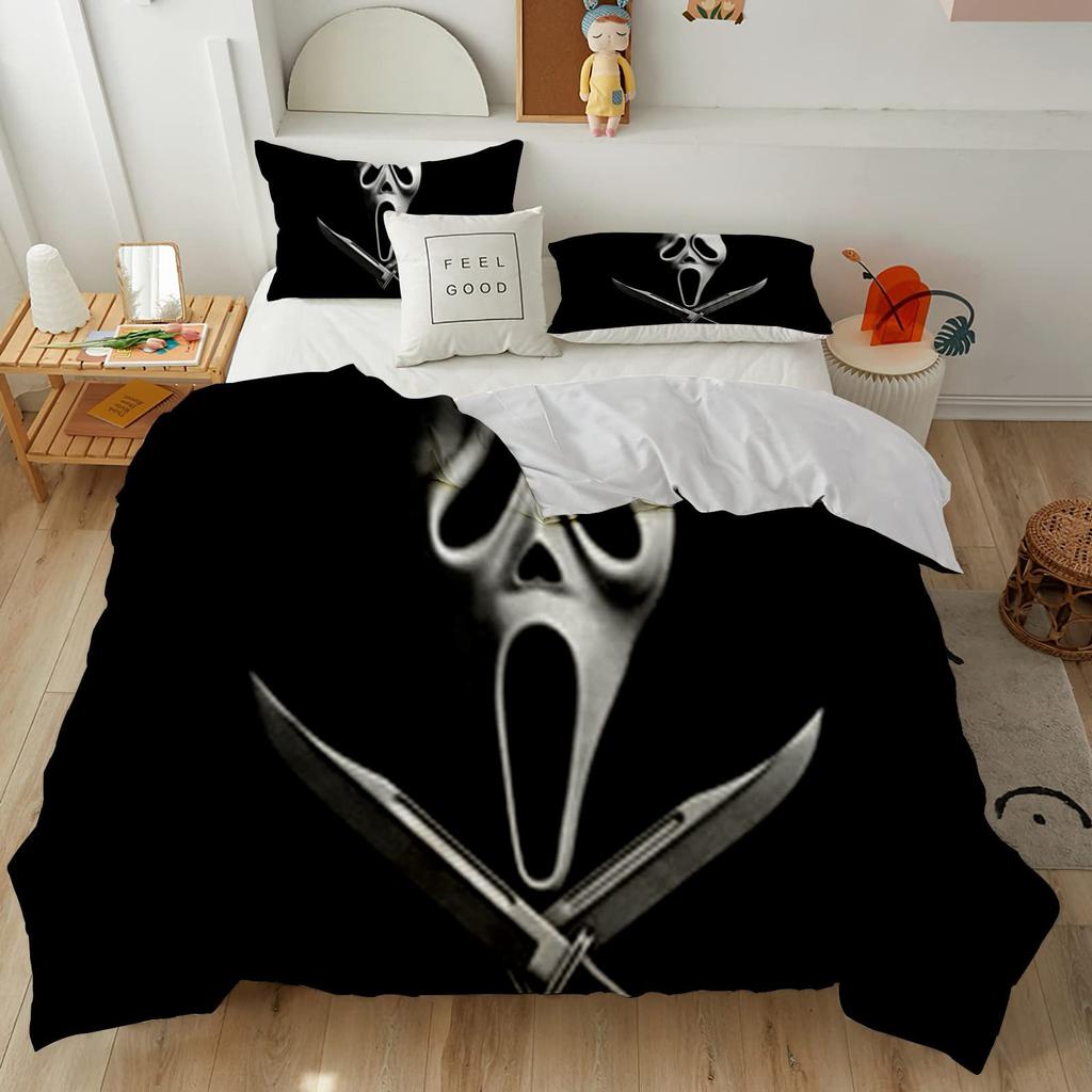 Horror Room Decorative Bedding Three-Piece Quilt Cover