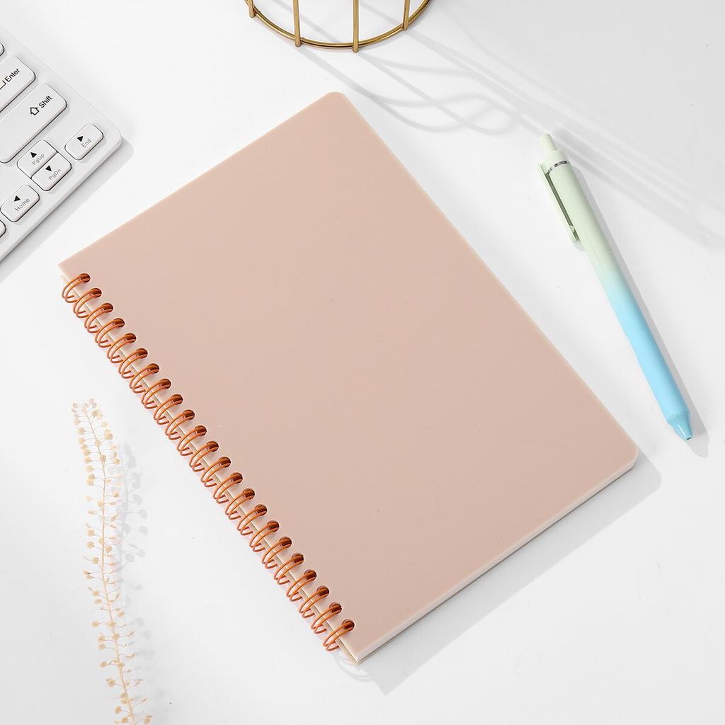 A5 Spiral Notebook 160 Pages, Thick Paper Eye Protection Lined, Writing Notebook for School College Office Diary