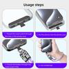 PD240W Phone Lanyard Charge Cable 2 in 1 USB-C to USB-C Super Fast Charge Data Cable Zinc Alloy Head Lanyard Fast Charging Cable