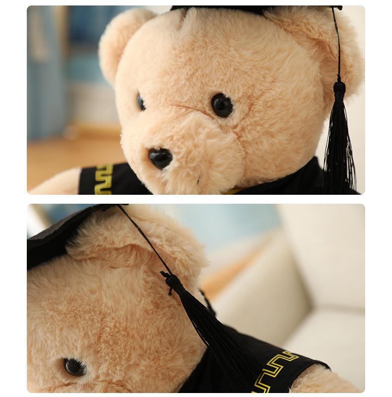 Graduation Teddy Bear Keychain with Mortarboard & Gown - Perfect College Grad Gift