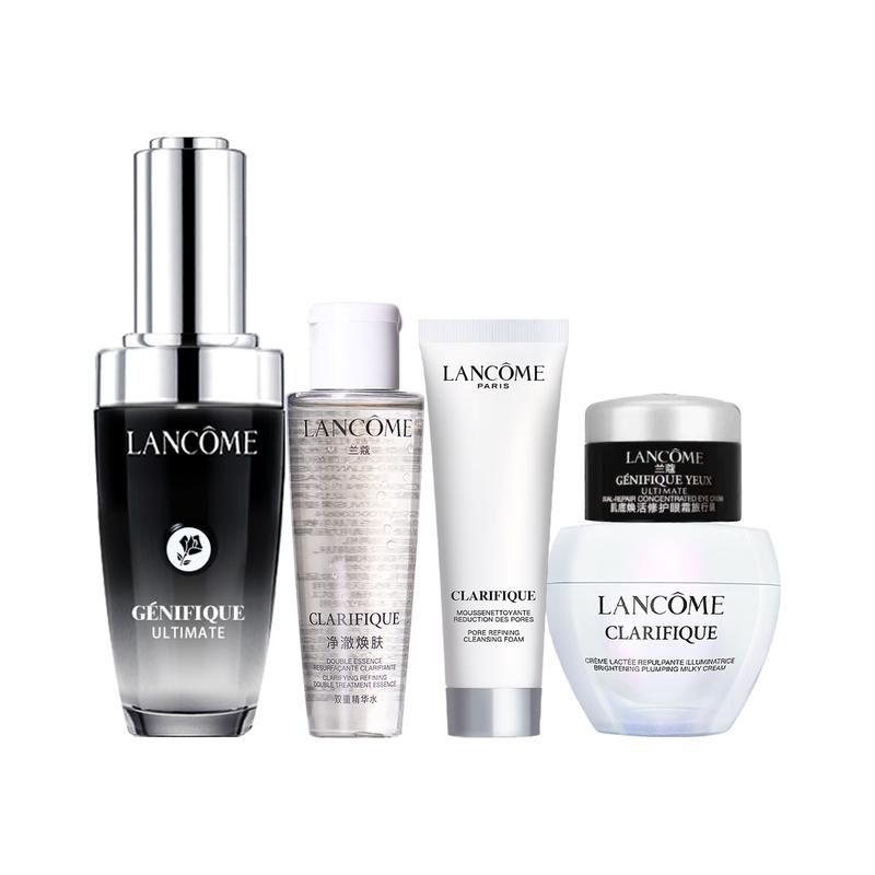 Lancôme liquid essence Small black bottle essence 30ml + Aurora water 50ml + cleanser 50ml + face cream 15ml + luminous eye cream 5ml without gift box чёрный