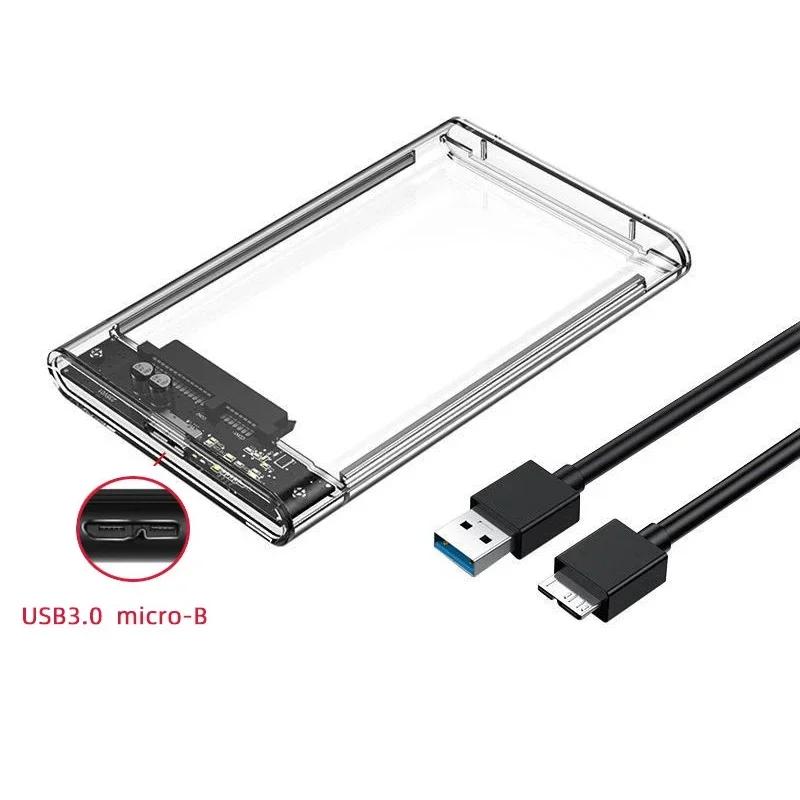 Xiaomi USB 3.0 HDD Enclosure 2.5 inch SATA SSD Hard Drive Case with 5Gbps Transfer Speed Mobile External Housing Harddisk Boxs Cable