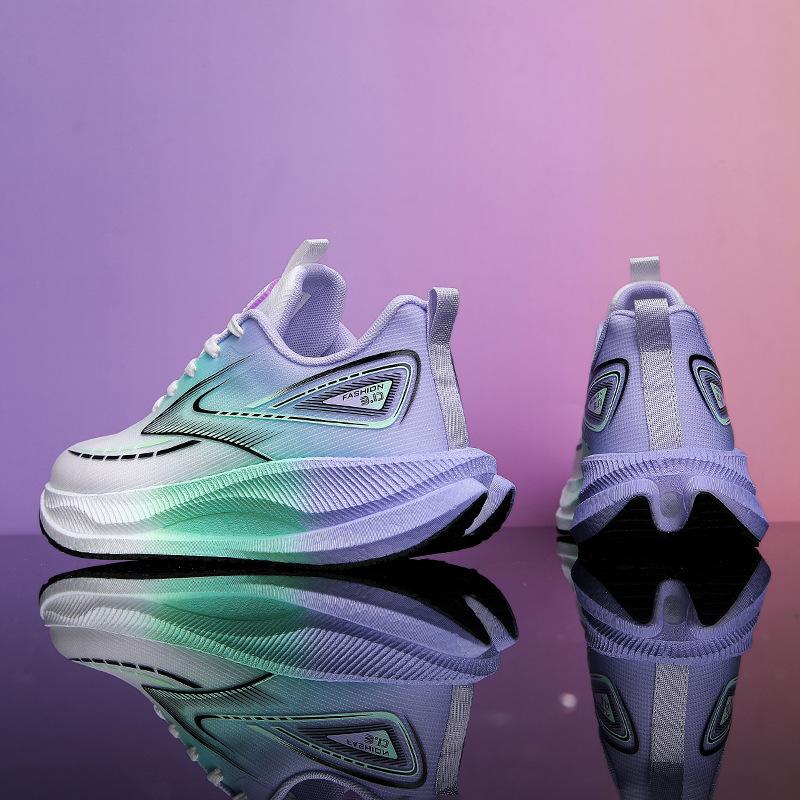Running shoes fly-woven breathable non-slip wear-resistant sports shoes cushioning rebound racing shoes