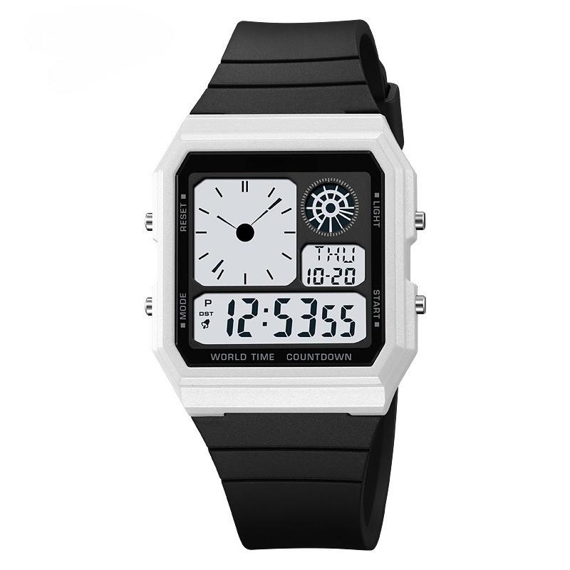Sports Watch Summer Time Students Waterproof Outdoor Simulated Pointer Electronic Wristwatch