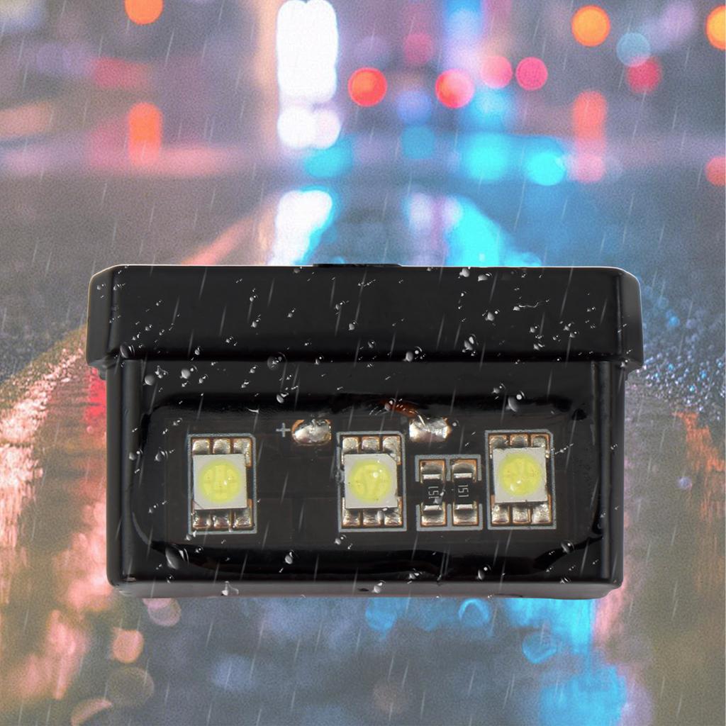 2013-2026 Motorcycle License 3 LED Mini Plate Light For Yamaha MT-07/FZ-07 Moto License Plate Light Decorative Lamp