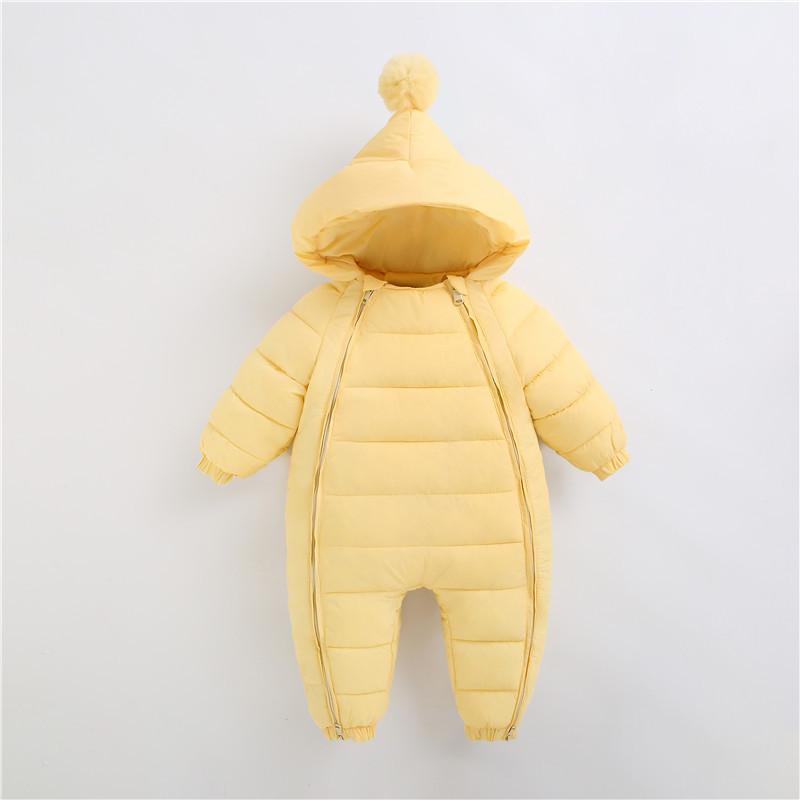 Baby Fashionable Versatile Padded Lined Onesie Down Jacket Cotton Cozy Thickened -Windproof High Quality Lightweight Warm Outdoor Indoor Cute Jacket