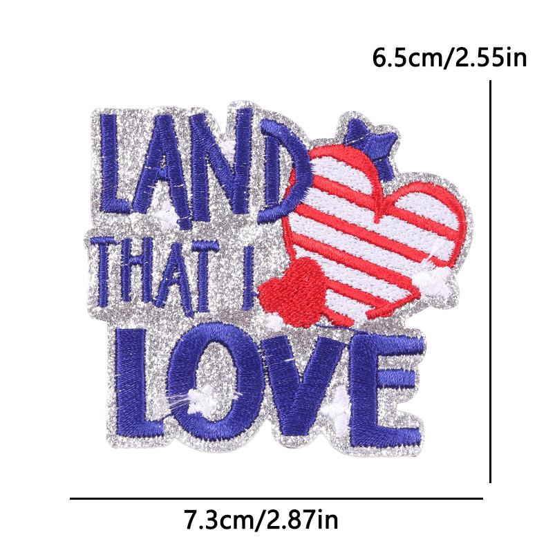 United States 250 Anniversary Embroidery Patch Iron On Patches On Clothes American/USA Applique Decorate Sewing Badges