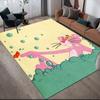 Tappeto Quadrato con Fantasia Flanella Pantera Rosa, Tappeto da Area, Tappeto per Soggiorno Camera da Letto Divano Stanza dei Giochi Decorazione, Tappetino Antiscivolo