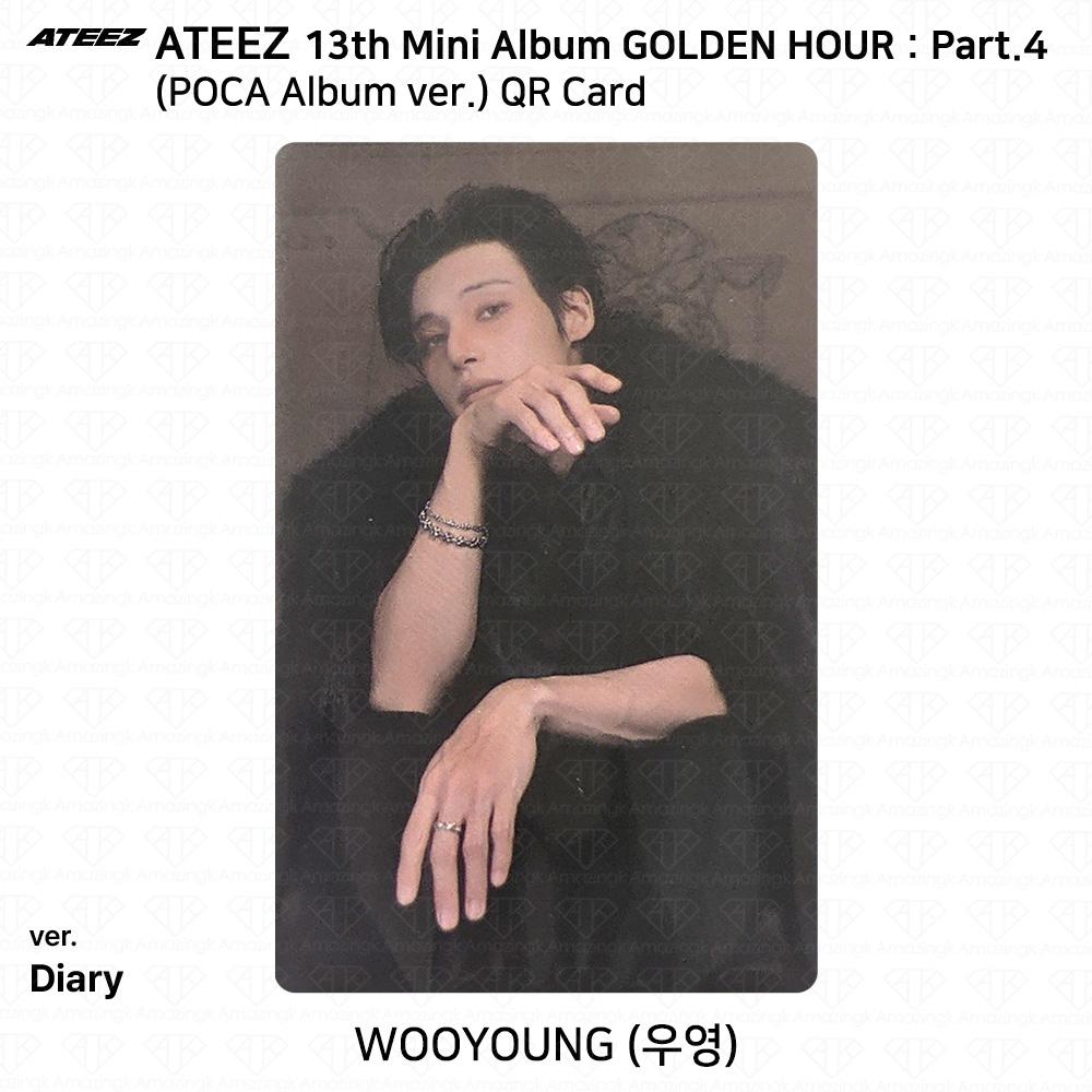 ATEEZ 13. Mini-Album Golden Hour Teil 4 POCA Album Version. Fotokarte