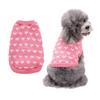 Pet Peach Heart Slim Fit Dog Sweater, Round Neck
