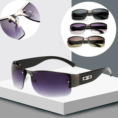 2024 New Sunglasses UV400 Vintage Punk Rimless Rectangle Men Fashion Glasses  Frameless Driving Shades Fishing Travel Eyewear