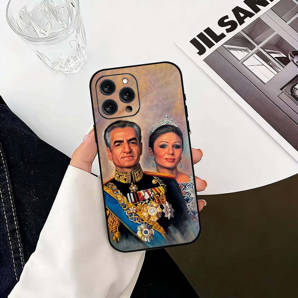 Mohammad R-Reza Pahlavi-I Phone Case For iPhone 17,16,15,14,13,12,11 Plus,Pro Max,XS,Soft Silicone Black Cover