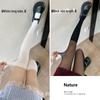 Black & White Women's Pantyhose: Spring/Autumn Thin, Stitching Design, Thigh-High, Over-the-Knee Socks