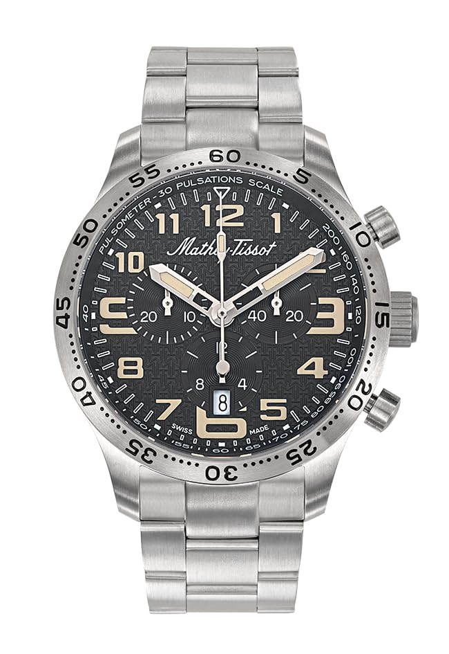 

Титан Хронограф Кварцовий Годинник Тип 21 H1821CHT3 Mathey-Tissot
