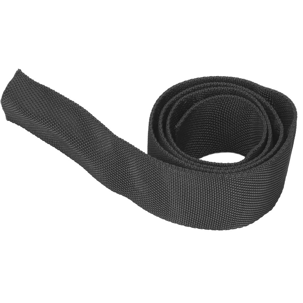 Polyester Winch Rope Protective Sleeve Black Universal for 5cm 1.97in Width Cable Line