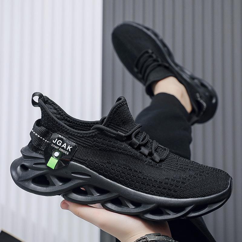 Large Size 50 New Foreign Trade Lightweight Shock-absorbing Sports Shoes Men's Casual Running Shoes Mesh Breathable Casual Shoes