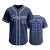 Customizable Baseball Jersey Men Women Button Down Sports Shirt Team Name Number Mesh Fabric Athletic Uniform Top