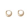 Trendy European Metal Round Earrings: Stylish, Versatile, High-Class Design for Men and Women