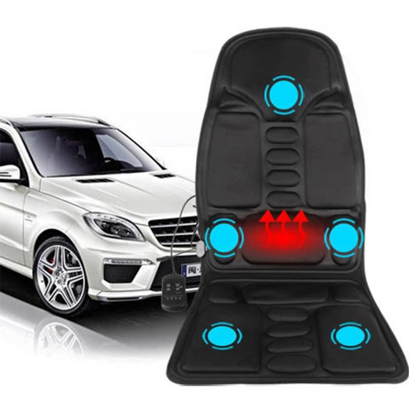 

2-in-1 Car Home Massage Cushion, Adjustable Vibration for Neck, Lumbar & Full Body, Portable Relaxation Pad US Plug