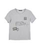 HIGH SCHOOL DISCO Love Is Real Graphic Short Sleeve_Melange Gray