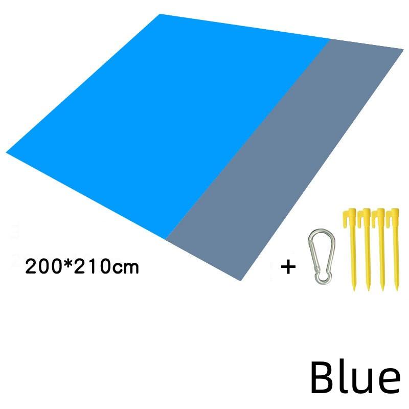 Outdoor Camping Mat Waterproof Folding Pocket Beach Blanket Portable Lightweight Picnic Mat Polyester Large Lawn Sand Beach Mat