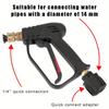 4000PSI Car Wash Pressure Gun - 5 Color Quick Connect Nozzle Kit with M22-14 Adapter for Kärcher/Nilfisk