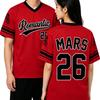 THE ROMANTIC TOUR 2026 Jersey BRUNO MARS Design Print Football Tee V-neck Short Sleeve Summer Men T-shirt Casual Unisex Tshirts